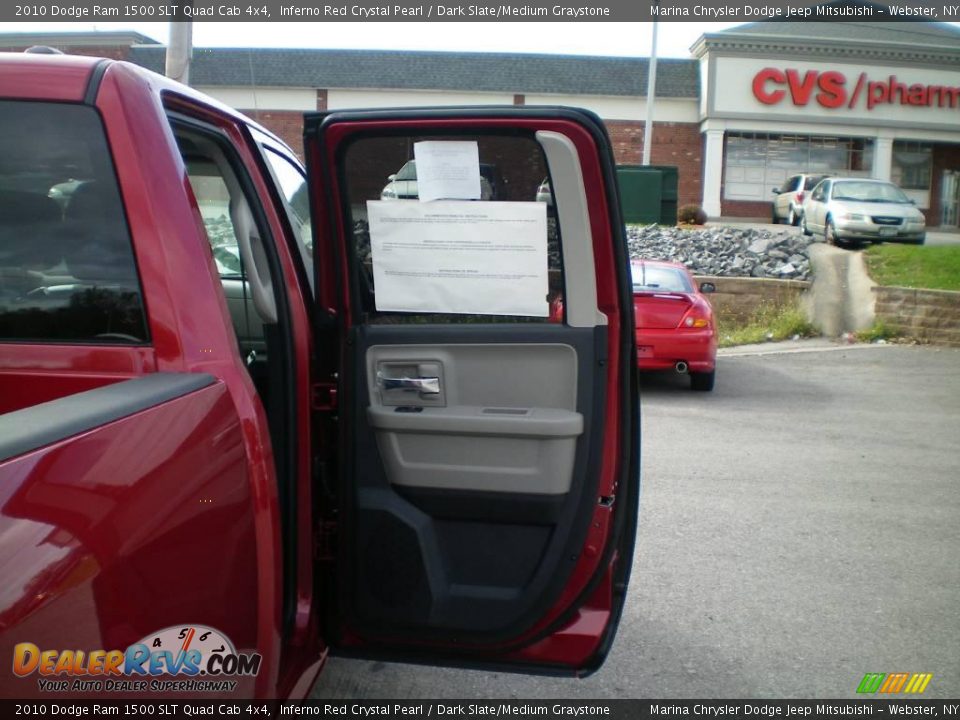 2010 Dodge Ram 1500 SLT Quad Cab 4x4 Inferno Red Crystal Pearl / Dark Slate/Medium Graystone Photo #18