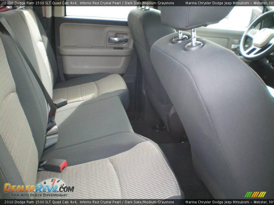 2010 Dodge Ram 1500 SLT Quad Cab 4x4 Inferno Red Crystal Pearl / Dark Slate/Medium Graystone Photo #19