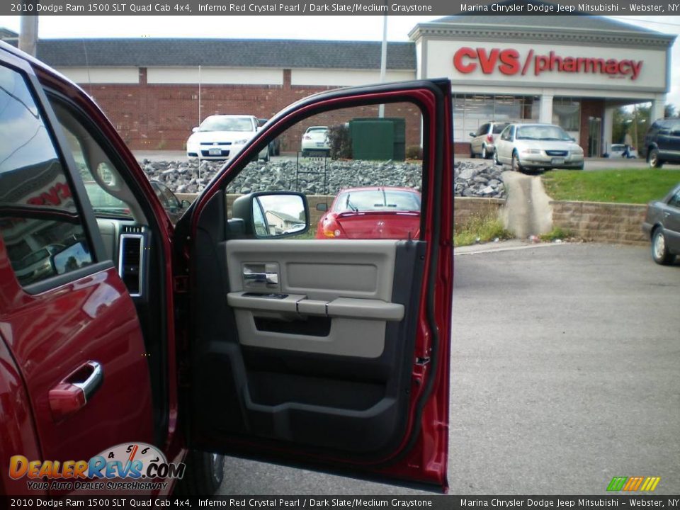 2010 Dodge Ram 1500 SLT Quad Cab 4x4 Inferno Red Crystal Pearl / Dark Slate/Medium Graystone Photo #20