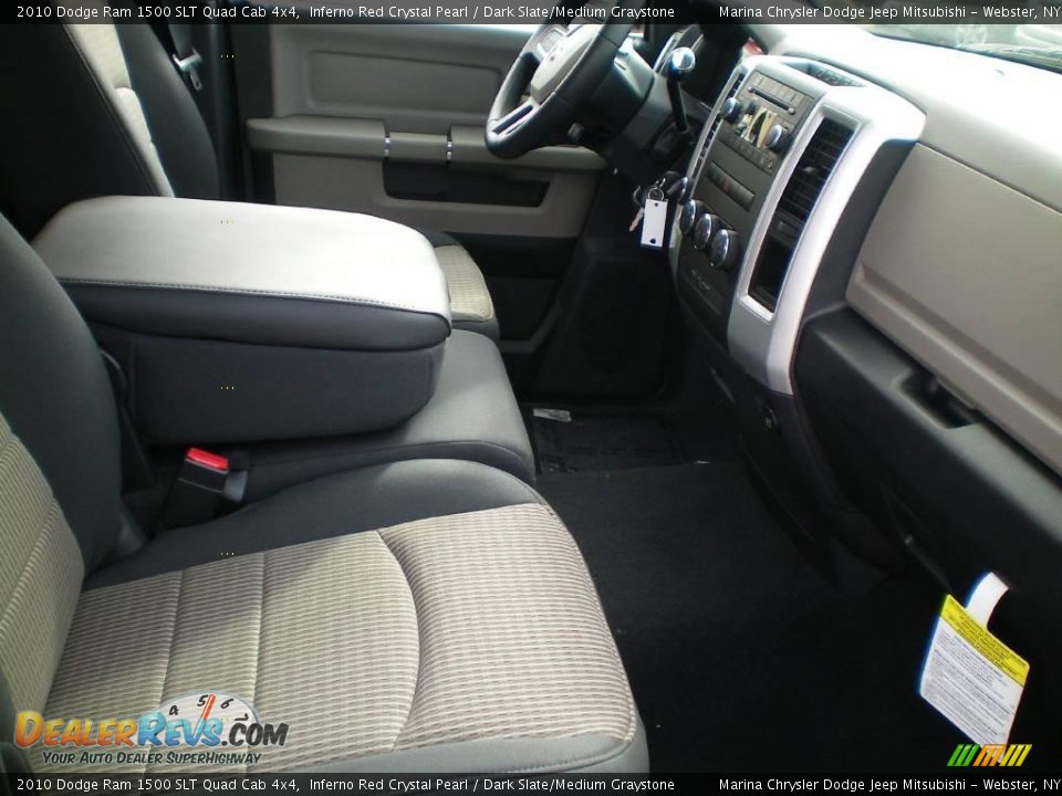 2010 Dodge Ram 1500 SLT Quad Cab 4x4 Inferno Red Crystal Pearl / Dark Slate/Medium Graystone Photo #21