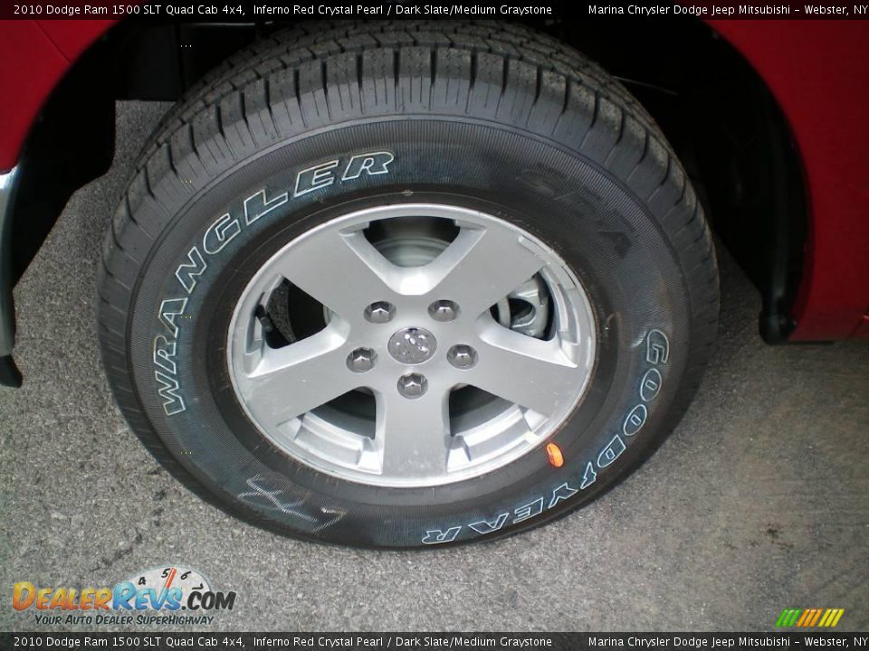 2010 Dodge Ram 1500 SLT Quad Cab 4x4 Inferno Red Crystal Pearl / Dark Slate/Medium Graystone Photo #22