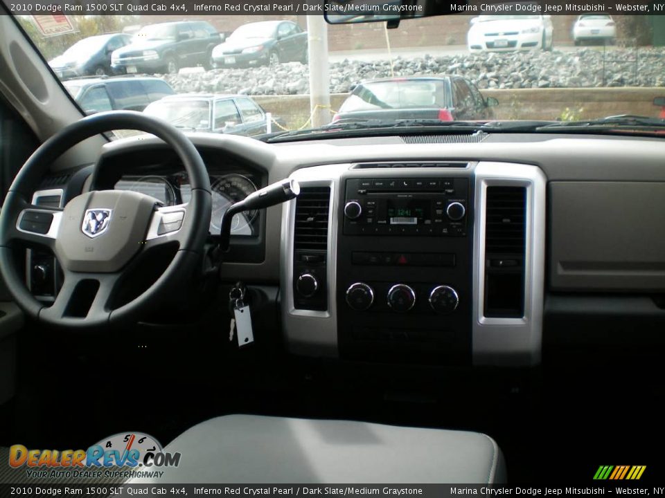 2010 Dodge Ram 1500 SLT Quad Cab 4x4 Inferno Red Crystal Pearl / Dark Slate/Medium Graystone Photo #23