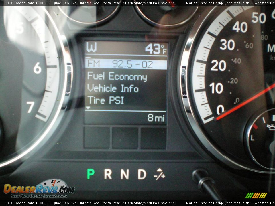 2010 Dodge Ram 1500 SLT Quad Cab 4x4 Inferno Red Crystal Pearl / Dark Slate/Medium Graystone Photo #24