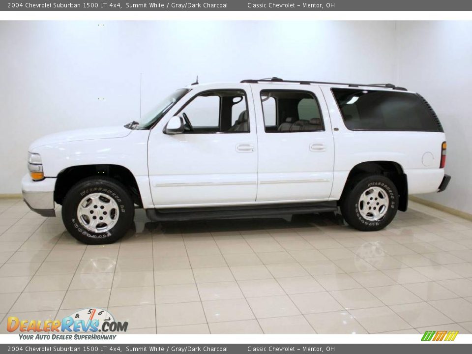 2004 Chevrolet Suburban 1500 LT 4x4 Summit White / Gray/Dark Charcoal Photo #4