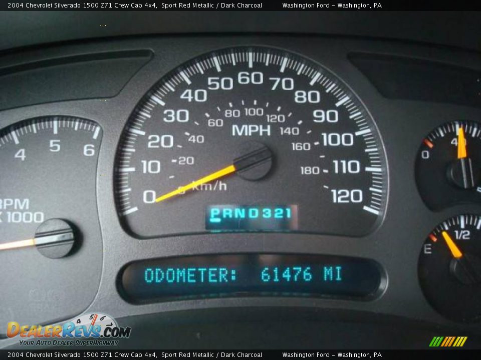 2004 Chevrolet Silverado 1500 Z71 Crew Cab 4x4 Sport Red Metallic / Dark Charcoal Photo #20