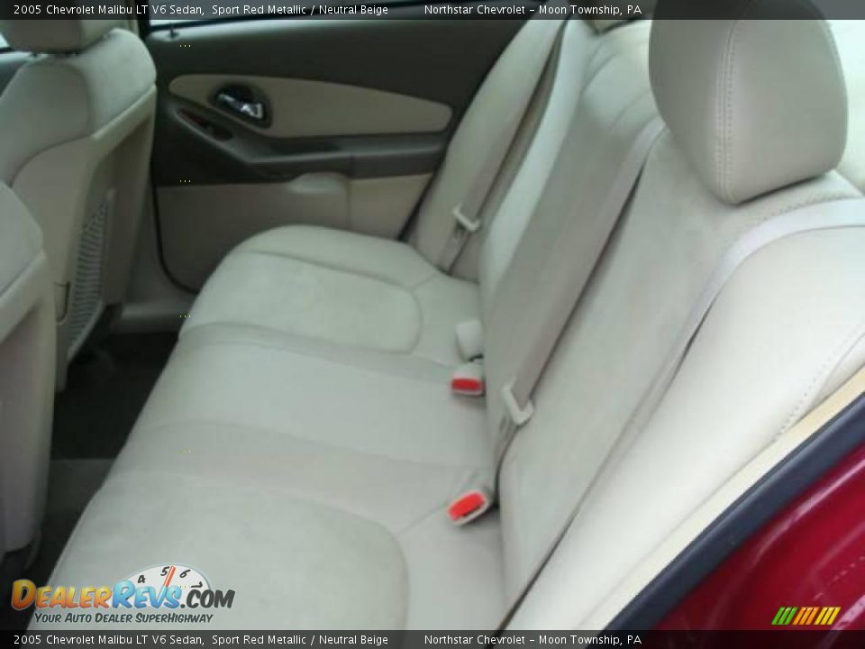 2005 Chevrolet Malibu LT V6 Sedan Sport Red Metallic / Neutral Beige Photo #11