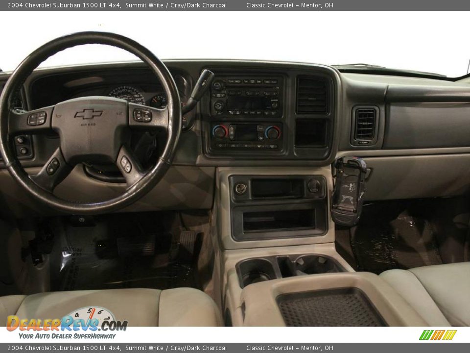 2004 Chevrolet Suburban 1500 LT 4x4 Summit White / Gray/Dark Charcoal Photo #21