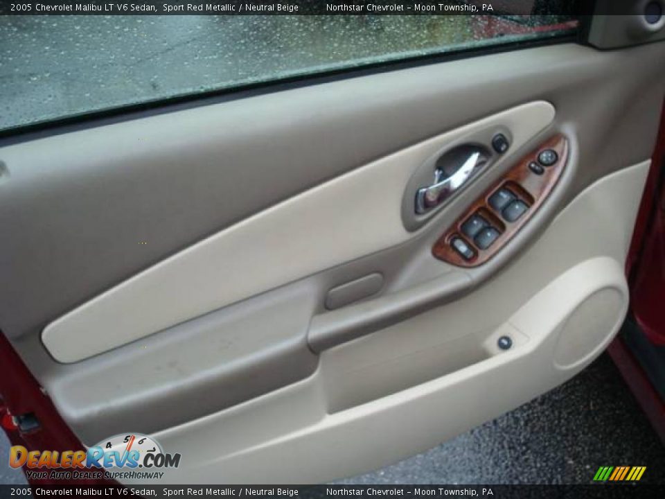 2005 Chevrolet Malibu LT V6 Sedan Sport Red Metallic / Neutral Beige Photo #14