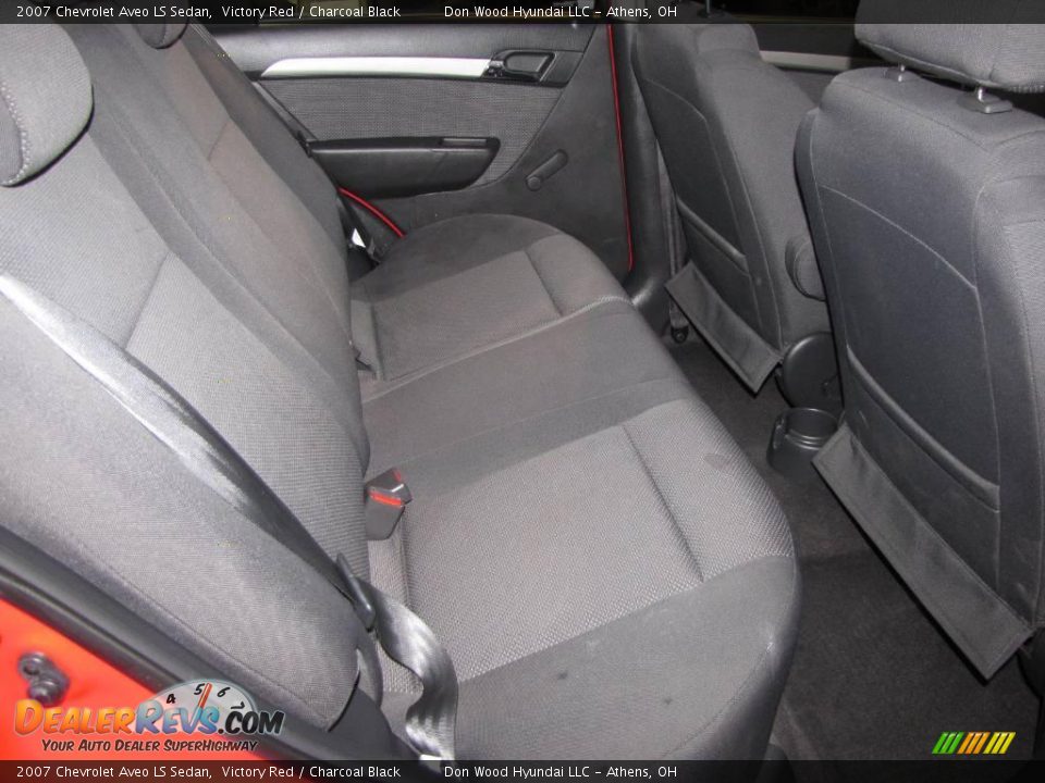 2007 Chevrolet Aveo LS Sedan Victory Red / Charcoal Black Photo #13