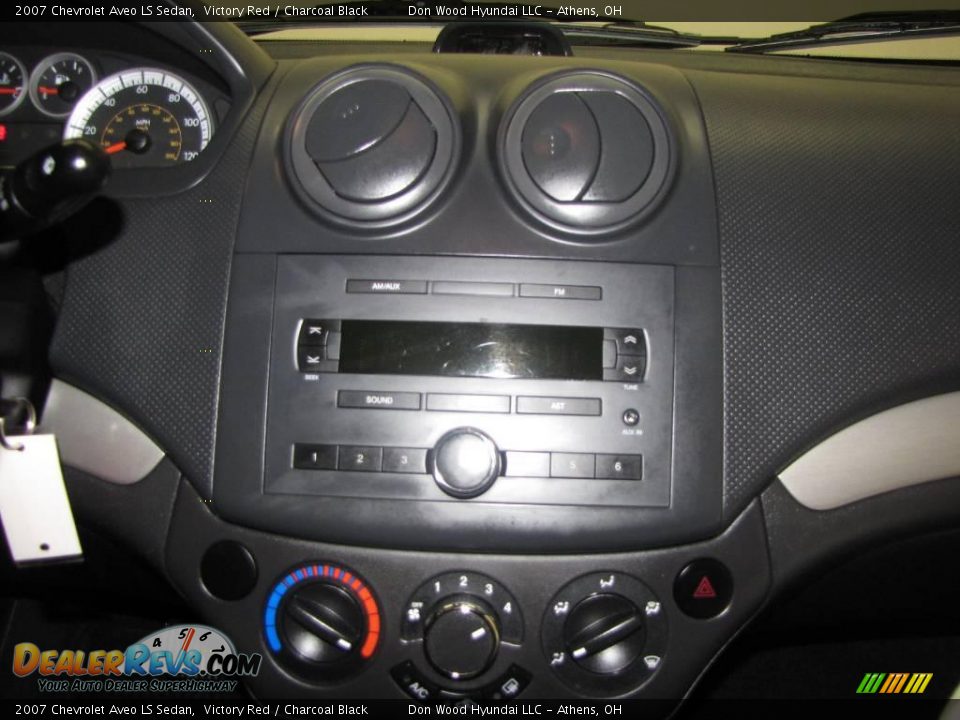 2007 Chevrolet Aveo LS Sedan Victory Red / Charcoal Black Photo #19