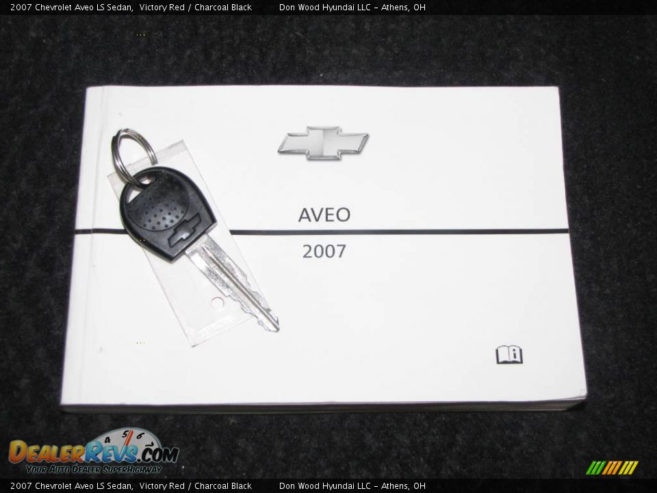 2007 Chevrolet Aveo LS Sedan Victory Red / Charcoal Black Photo #20