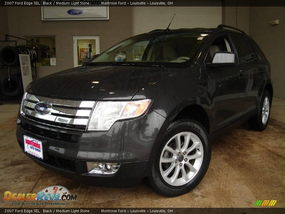 2007 Ford Edge SEL Black / Medium Light Stone Photo #1