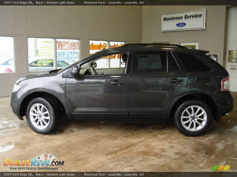 2007 Ford Edge SEL Black / Medium Light Stone Photo #2