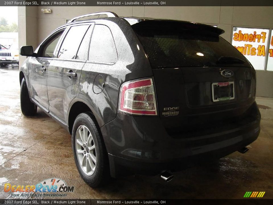 2007 Ford Edge SEL Black / Medium Light Stone Photo #3