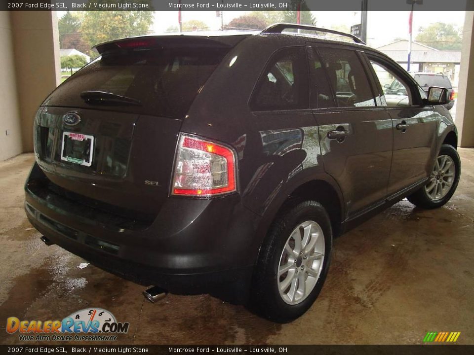 2007 Ford Edge SEL Black / Medium Light Stone Photo #5