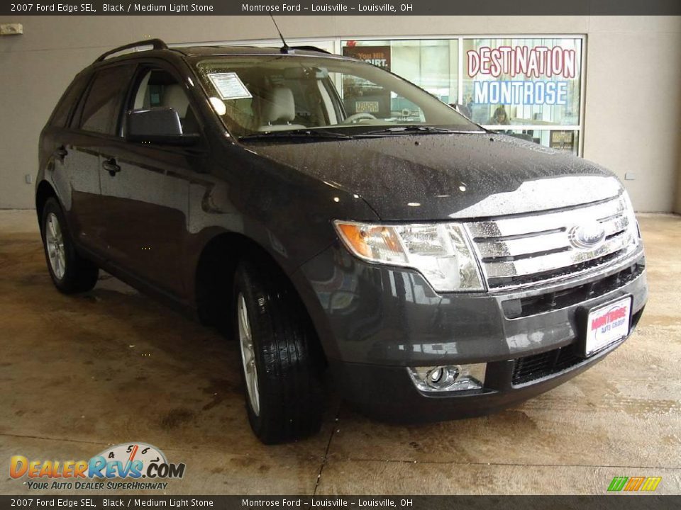 2007 Ford Edge SEL Black / Medium Light Stone Photo #7