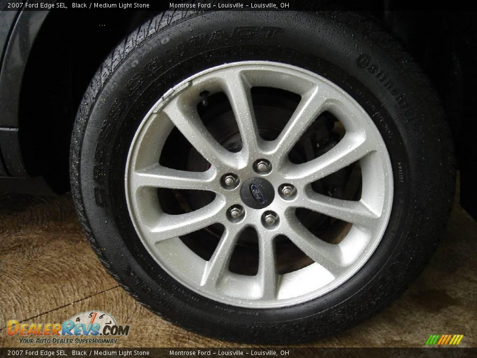 2007 Ford Edge SEL Black / Medium Light Stone Photo #11