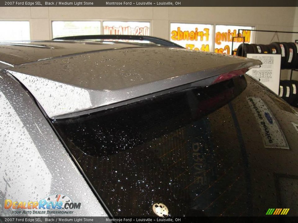 2007 Ford Edge SEL Black / Medium Light Stone Photo #12