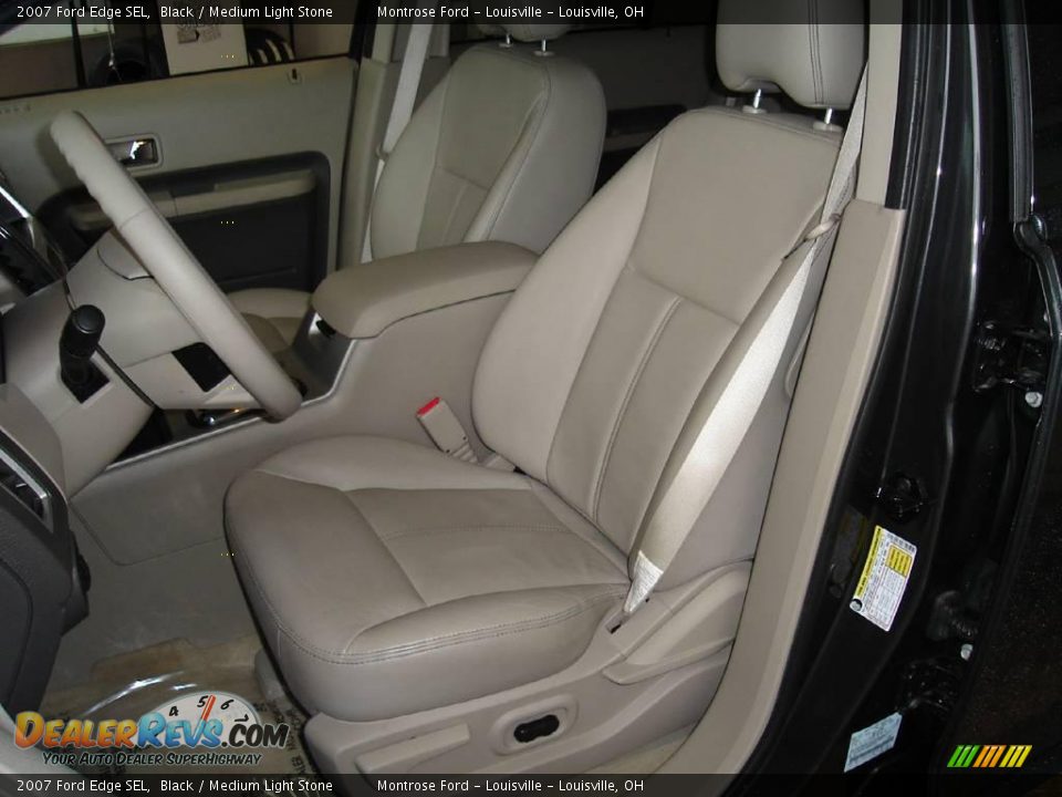 2007 Ford Edge SEL Black / Medium Light Stone Photo #13