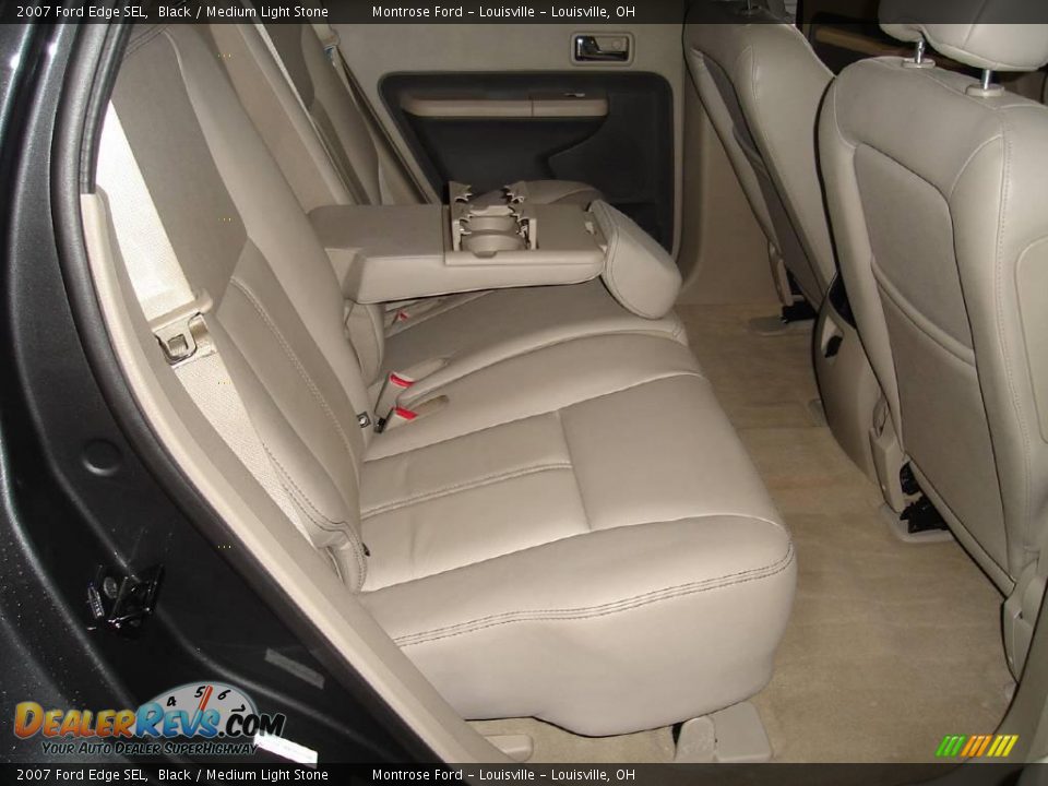 2007 Ford Edge SEL Black / Medium Light Stone Photo #15