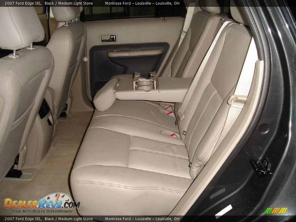 2007 Ford Edge SEL Black / Medium Light Stone Photo #16