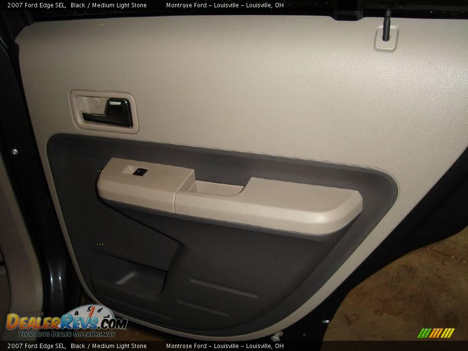 2007 Ford Edge SEL Black / Medium Light Stone Photo #19