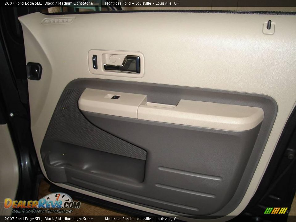 2007 Ford Edge SEL Black / Medium Light Stone Photo #20
