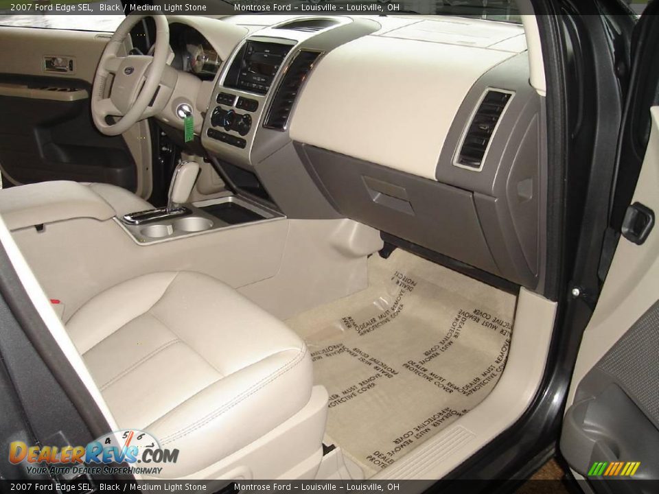 2007 Ford Edge SEL Black / Medium Light Stone Photo #21