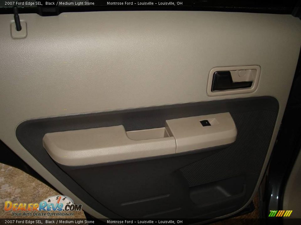 2007 Ford Edge SEL Black / Medium Light Stone Photo #22