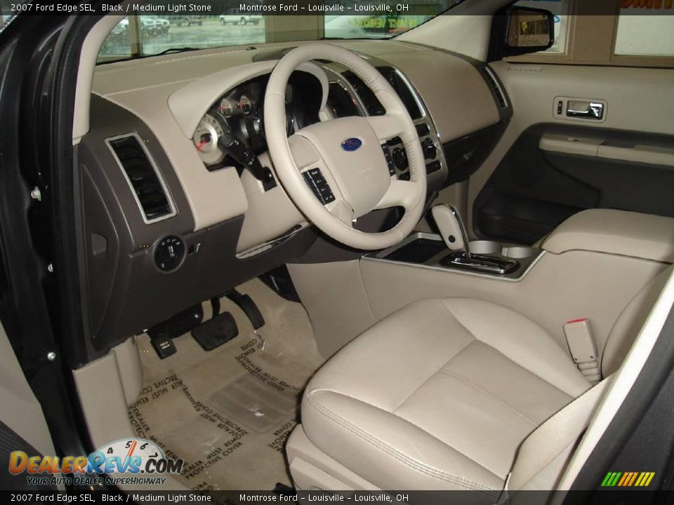 2007 Ford Edge SEL Black / Medium Light Stone Photo #25