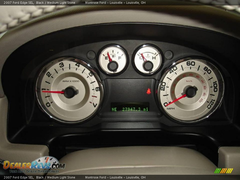 2007 Ford Edge SEL Black / Medium Light Stone Photo #27