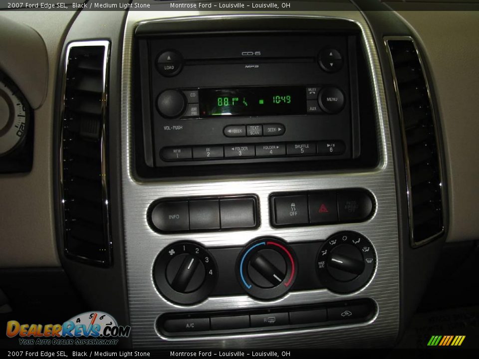 2007 Ford Edge SEL Black / Medium Light Stone Photo #29