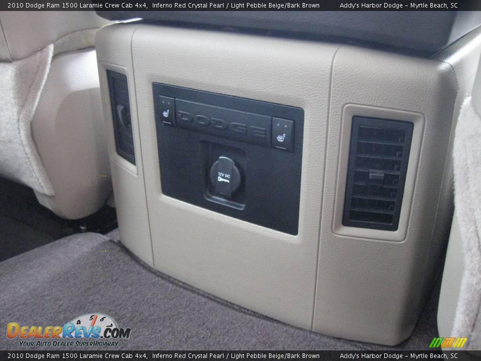 2010 Dodge Ram 1500 Laramie Crew Cab 4x4 Inferno Red Crystal Pearl / Light Pebble Beige/Bark Brown Photo #22