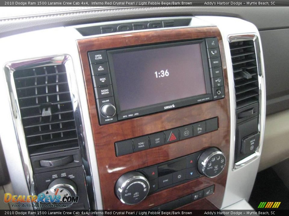 2010 Dodge Ram 1500 Laramie Crew Cab 4x4 Inferno Red Crystal Pearl / Light Pebble Beige/Bark Brown Photo #23