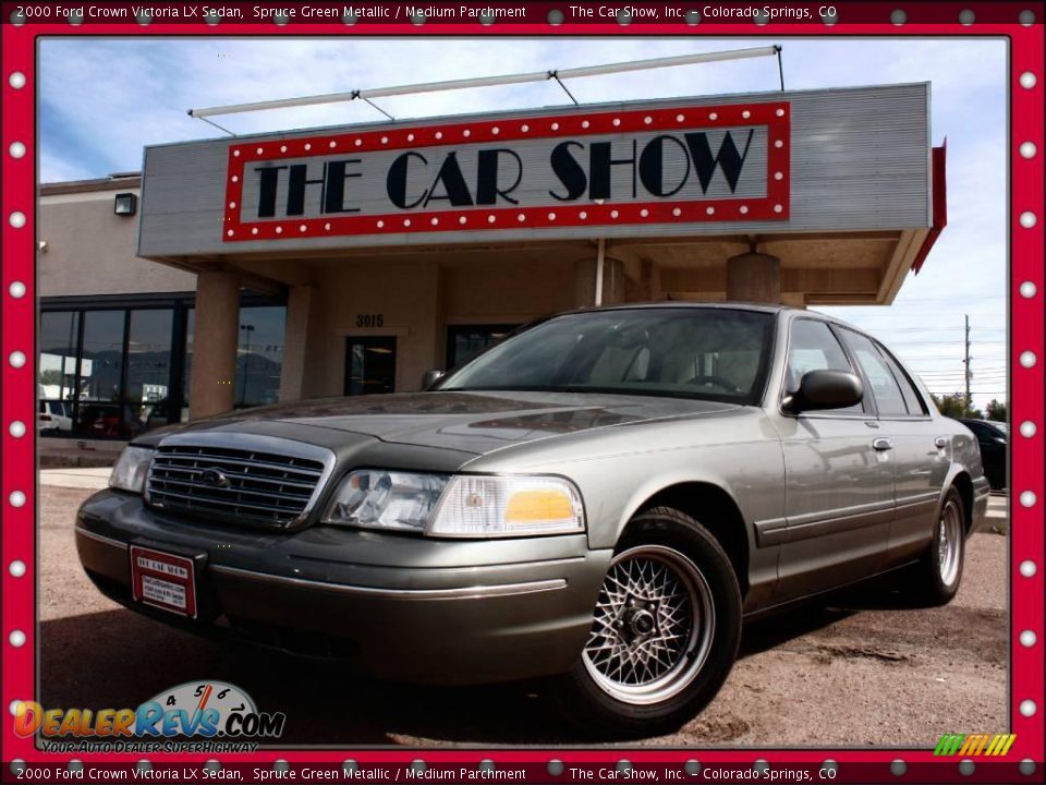 2000 Ford Crown Victoria LX Sedan Spruce Green Metallic / Medium Parchment Photo #1