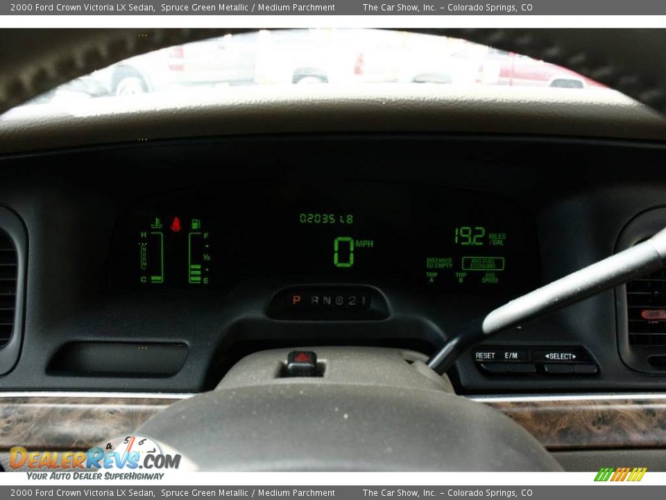 2000 Ford Crown Victoria LX Sedan Spruce Green Metallic / Medium Parchment Photo #9