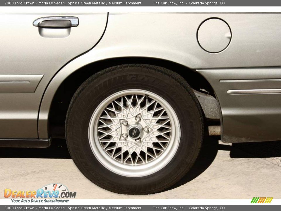 2000 Ford Crown Victoria LX Sedan Spruce Green Metallic / Medium Parchment Photo #19