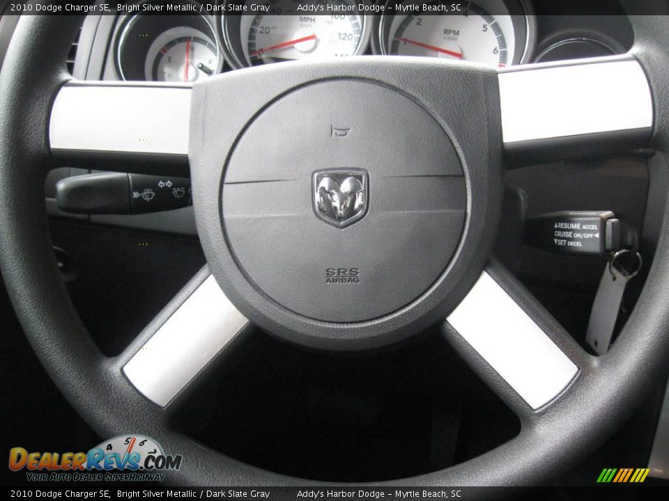 2010 Dodge Charger SE Bright Silver Metallic / Dark Slate Gray Photo #19