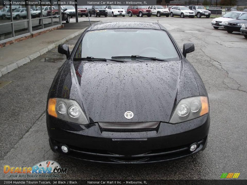 2004 Hyundai Tiburon Tuscani Jet Black / Black Photo #2