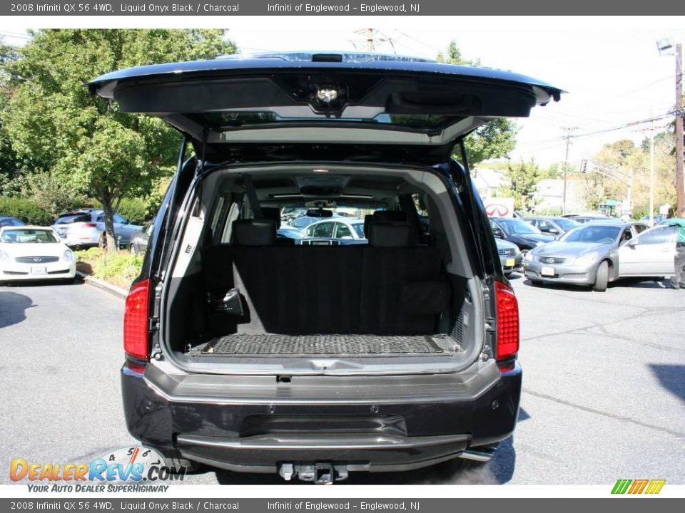 2008 Infiniti QX 56 4WD Liquid Onyx Black / Charcoal Photo #20