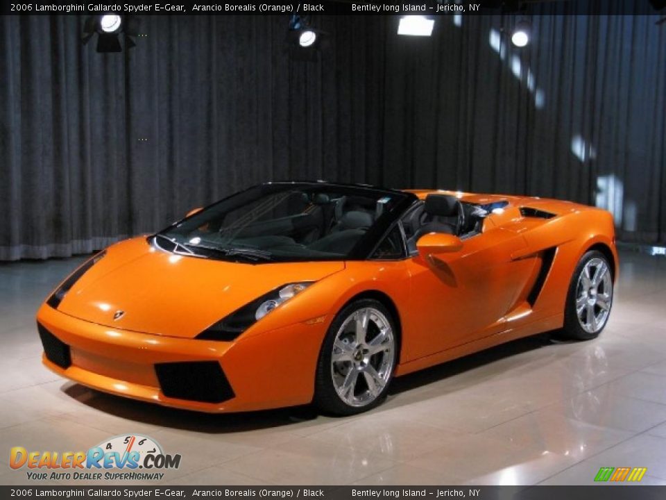 2006 Lamborghini Gallardo Spyder E-Gear Arancio Borealis (Orange) / Black Photo #1