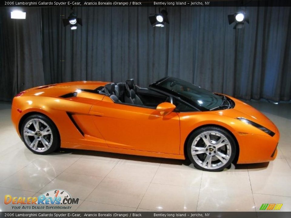 2006 Lamborghini Gallardo Spyder E-Gear Arancio Borealis (Orange) / Black Photo #3