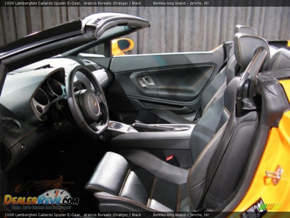 2006 Lamborghini Gallardo Spyder E-Gear Arancio Borealis (Orange) / Black Photo #6