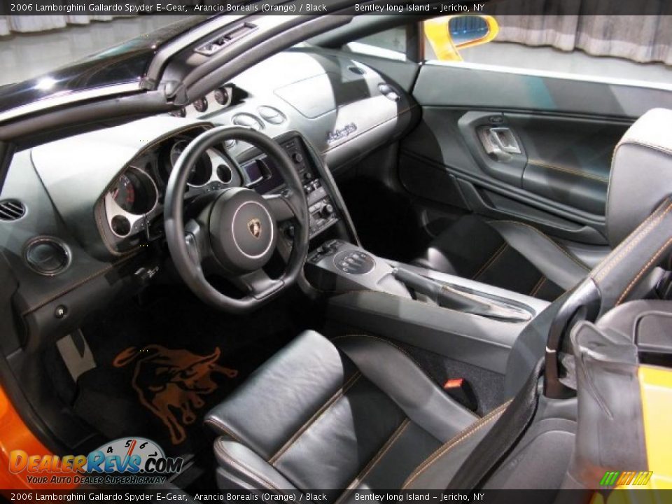 2006 Lamborghini Gallardo Spyder E-Gear Arancio Borealis (Orange) / Black Photo #7