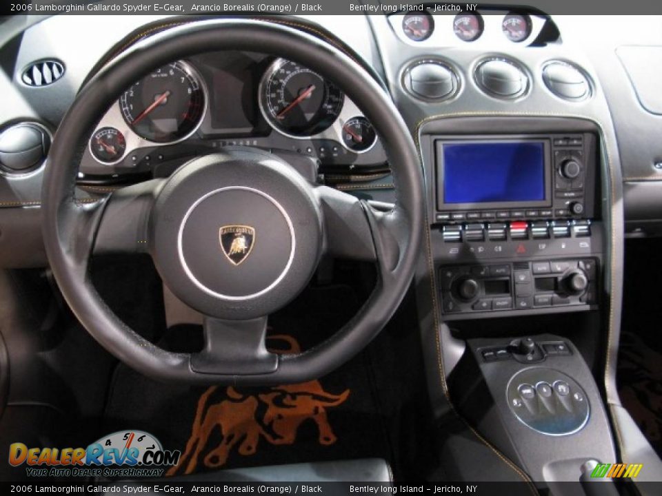 2006 Lamborghini Gallardo Spyder E-Gear Arancio Borealis (Orange) / Black Photo #8