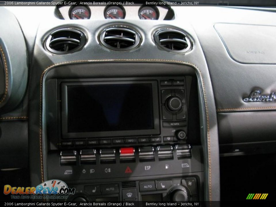 2006 Lamborghini Gallardo Spyder E-Gear Arancio Borealis (Orange) / Black Photo #9