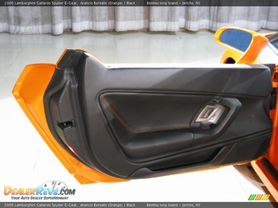 2006 Lamborghini Gallardo Spyder E-Gear Arancio Borealis (Orange) / Black Photo #12