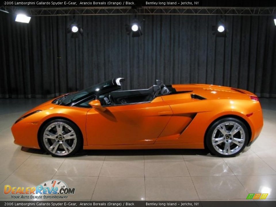 2006 Lamborghini Gallardo Spyder E-Gear Arancio Borealis (Orange) / Black Photo #16