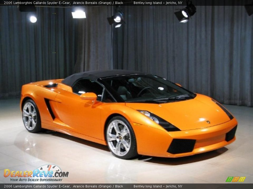 2006 Lamborghini Gallardo Spyder E-Gear Arancio Borealis (Orange) / Black Photo #17