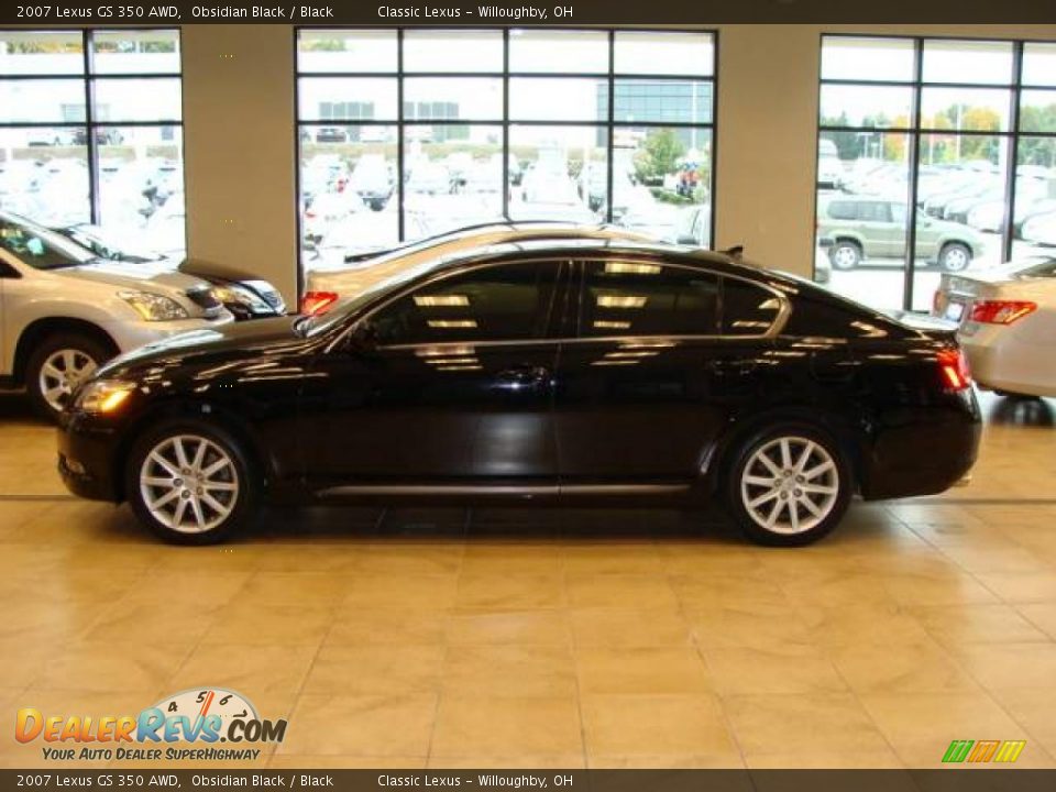 2007 Lexus GS 350 AWD Obsidian Black / Black Photo #1